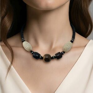 One Of A Kind Boho Artisanal Tribal Style Necklace Hand Crafted